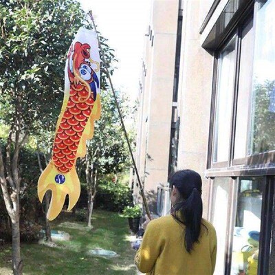 Windsock Foldable Chines Dragon Pattern Hanging Windsock