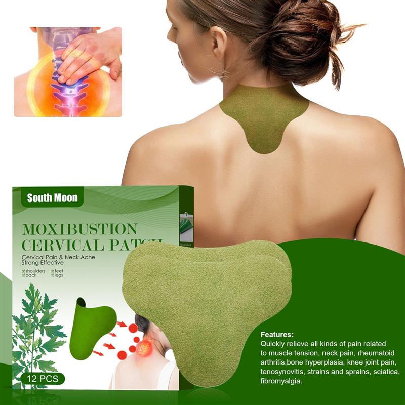 South Moon Mugwort Neck Plaster - Heat-Generating Moxibustio - 实物图