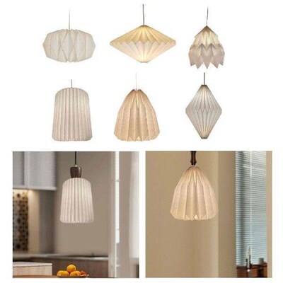 Paper Origami Lamp Shade Light Accessories Foldable Origami