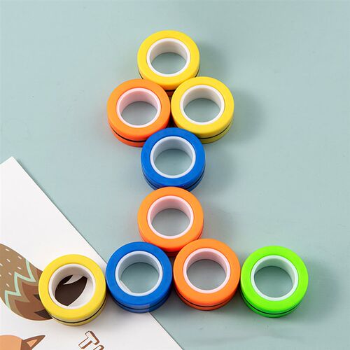 3pcs Magnetic Rings Unzip AntiStress Ring Spinner Magnetic S