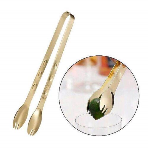 2xSmall Tongs Stainless Steel Reusable Mini Serving Tongs