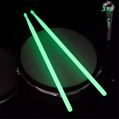 1 Pair 5A Luminous Drum  Nylon Fluorescent Drumsticks Glow i