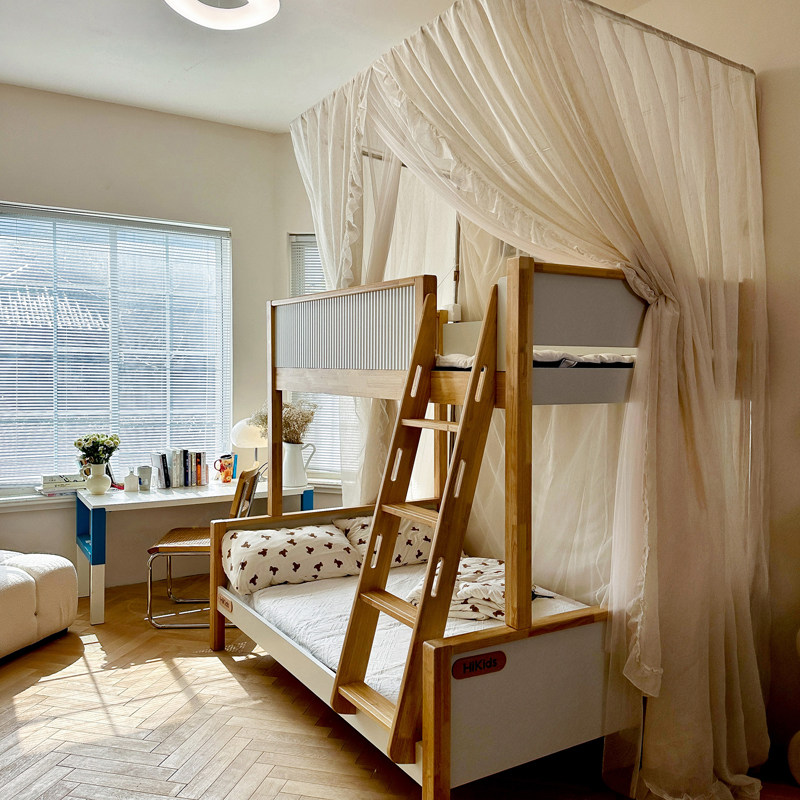 层子母床蚊帐2023新款家用卧室上下铺儿童高低床不锈钢伸缩支架,床上用品,蚊帐,淘宝优惠券,粉丝福利购,淘宝优惠卷