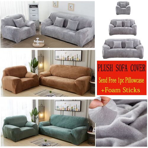 Thicken Plush Elastic Sofa Covers for Living Room Universal