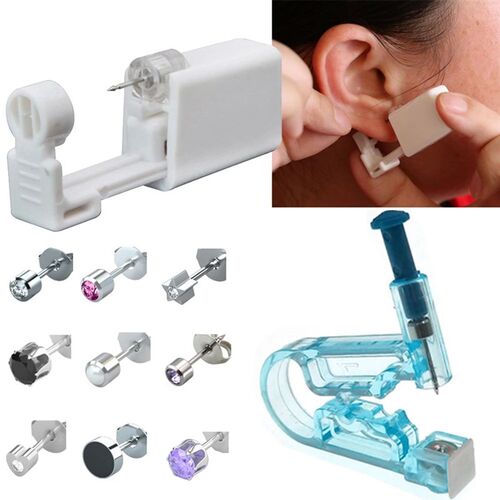 1/2/4Pcs Disposable Sterile Ear Piercing Unit Cartilage Trag