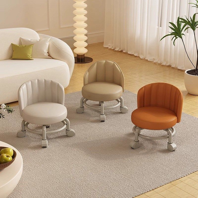 万向轮家用小滑轮矮凳带娃儿童板凳圆凳靠背椅移动耐用静音,住宅家具,万向轮凳,淘宝优惠券,粉丝福利购,淘宝优惠卷