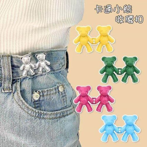 Bear-shaped waist cincher for jeans, a tool to reduce waist