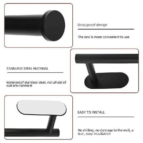 Kitchen Paper Towel Holder Adhesive Tissue Hanger Toilet
