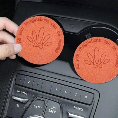Car Cup Holder Coaster Heat Resistant Reusable Anti Slip