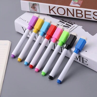 8PCS Erasable Whiteboard Markers Board Marker School Supplie