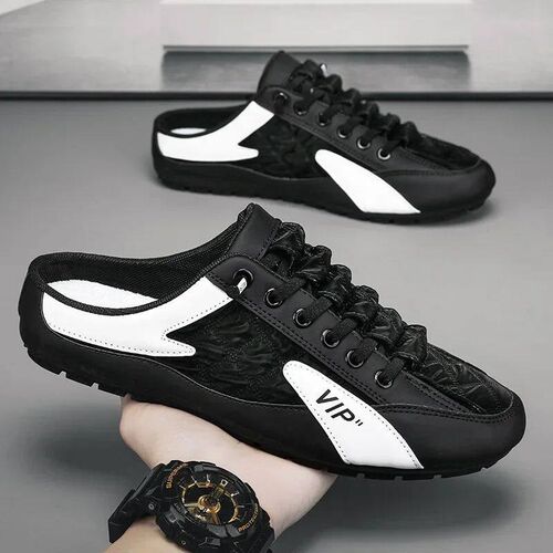 rendy Half Slippers Flat Casual Shoes for Men Classic Summer