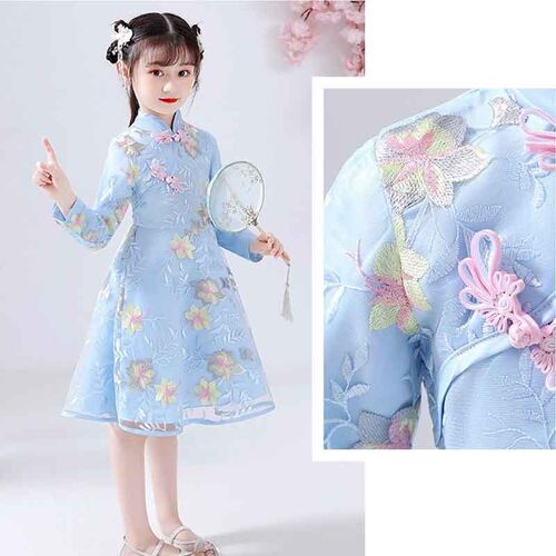 Chinese Traditional Dress Midi Party Dresses Cheongsam Qipao