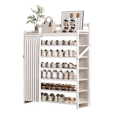 Folding shoe rack save space dustproof cabinet storage shelf