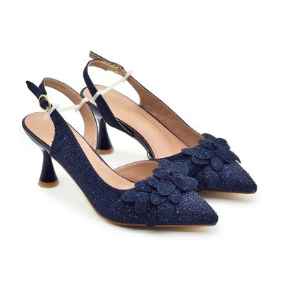 Luxury Italian Shoes and Bag Set for Women Wedding Pointed