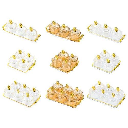 Dry Fruit Tray with Lid Appetizer Nordic Snacks Dish Food
