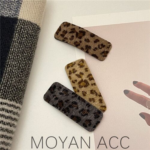 Leopard Print Hairpin Back Head Internet Celebrity New Autum