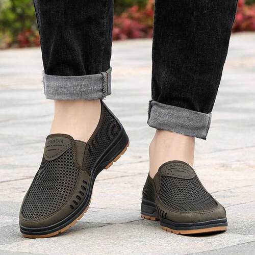 Men Casual Shoes 2023 Summer New Men Sandals Air Mesh Lightw