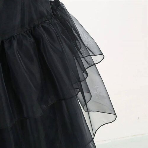 Girls Princess Dress Children Addams Party Layered Disguise