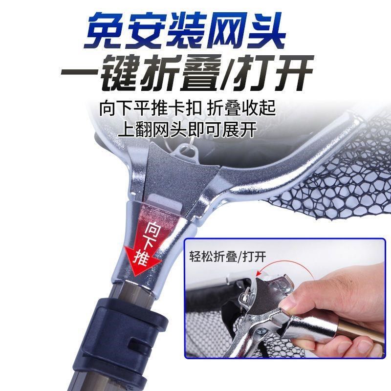 大物一体折叠式便携抄网巨物捞鱼网加深网兜抄网头青鱼鲟鱼伸缩杆,户外/登山/野营/旅行用品,抄网,淘宝优惠券,粉丝福利购,淘宝优惠卷