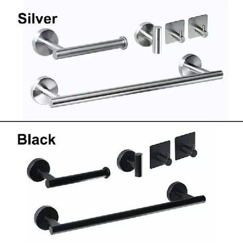 Stainless Steel Robe Hook Towel Rails Bar Rack Shelf Tissue