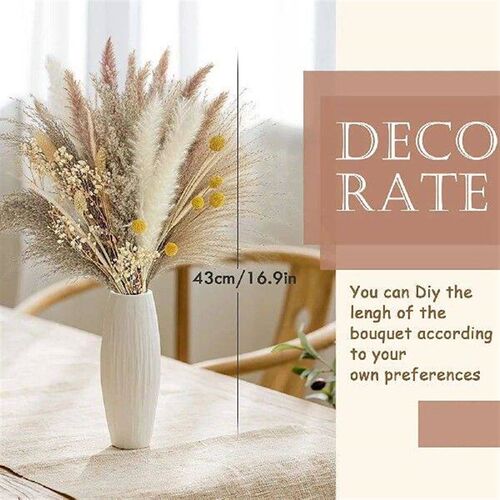 73pcs 43cm Artificial Pampas Grass Bouquet Ornament Holiday