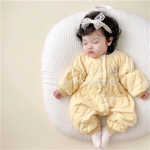 Babys Autumn and Winter Thin Cotton jumpsuit Baby Cotton Ha