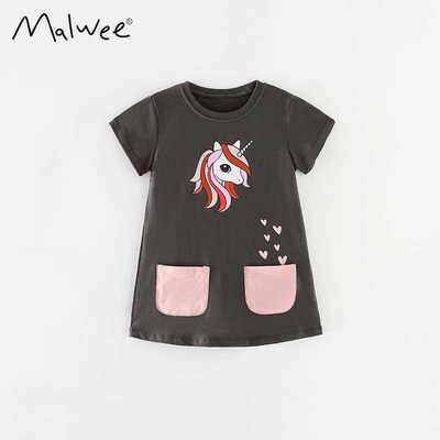 summer new small and medium-sized girl childrens clothing