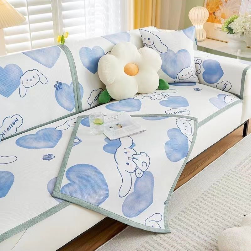 卡通冰藤沙发垫冰丝席可水洗夏季沙发套凉席凉垫冷感坐垫2024新款,居家布艺,沙发垫,淘宝优惠券,粉丝福利购,淘宝优惠卷