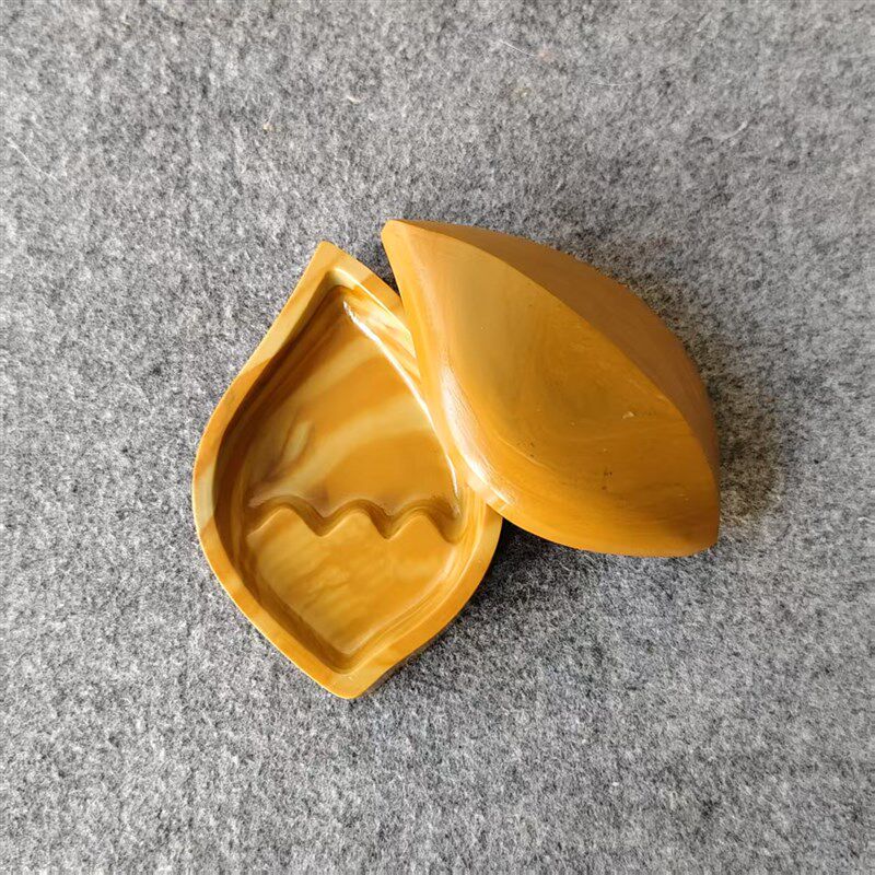 精品小砚台 天然老坑金包玉松花石工笔砚 手把砚 行囊砚 抄经砚