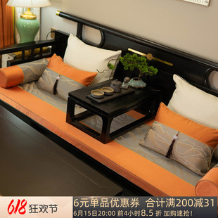 红木沙发座垫高端罗汉床坐垫套罩五件套定制中式沙发垫靠垫圈椅垫