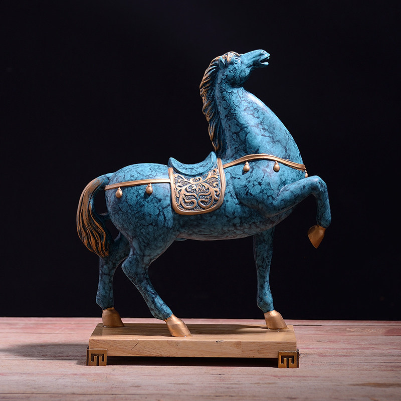 复古招财马摆件家居办公室电视柜酒柜马到成功商务开业工艺礼品,家居饰品,装饰摆件,淘宝优惠券,粉丝福利购,淘宝优惠卷