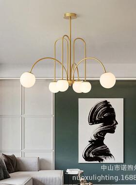 北欧客卧室吊灯现代简约i豆分ＭＤＤ00子网红餐厅创意个性ns服魔