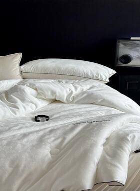 式60支长棉大提花双人保暖宁山法泰抗菌被芯双胎子绒MS202411母被