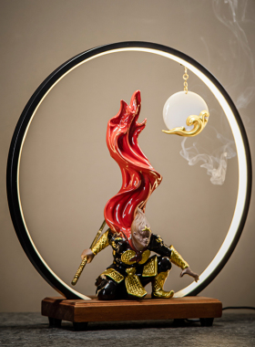 紫砂手工艺品摆件齐天大圣美猴王孙悟空家居博古架装饰品造景摆设