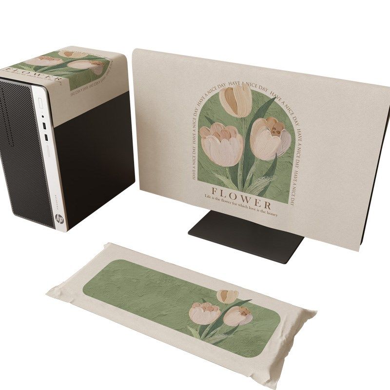 台式电脑防尘罩盖布三件新款主机箱显示器屏幕机械键盘保护布,居家布艺,电脑罩,淘宝优惠券,粉丝福利购,淘宝优惠卷