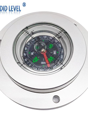 带盖子指南针水平仪10075吊车水平泡钻井机水准仪打桩机泵浦车水