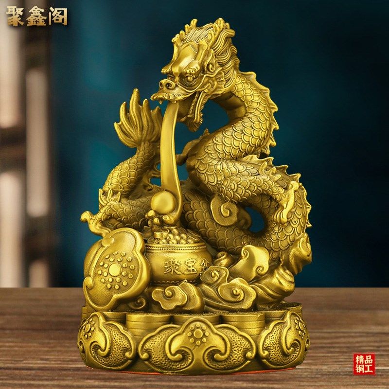 聚鑫阁铜如意十二生肖摆件狗鼠牛虎兔龙蛇马羊猴鸡猪家居店铺装饰,家居饰品,桌面摆件,淘宝优惠券,粉丝福利购,淘宝优惠卷