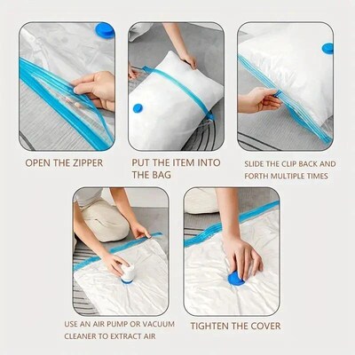 Vacuum Storage Bags More Space Save Compression Travel Seal