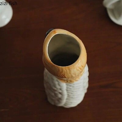 Ceramic Parrot Vase Creative Animal Vase Flower Arrangement