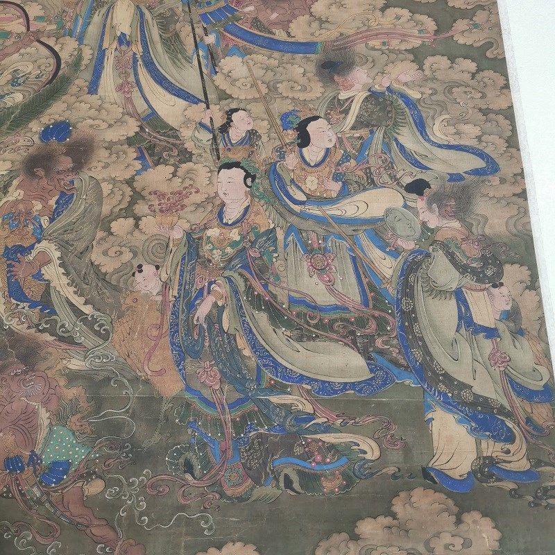 宋人天龙八部图复古书画真迹微喷仿古装裱挂轴台北水陆国画装饰画,家居饰品,国画,淘宝优惠券,粉丝福利购,淘宝优惠卷