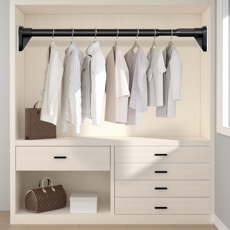 免打孔防滑伸缩杆晾衣杆阳台晾衣架支撑挂衣杆窗帘杆卫生间浴帘杆,居家布艺,窗帘杆/罗马杆,淘宝优惠券,粉丝福利购,淘宝优惠卷