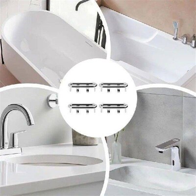 Sink Overflow Cover 4X Oval Drain Replacement Sink Bath Cap