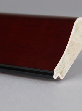 王斌相框中式实木国画相框 装饰线条框条34007-1水晶红7.2cm