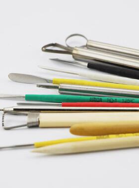 ONZ厂家直售修13件雕塑具陶油泥雕刻陶艺软陶粘土泥拉坯坯工工具