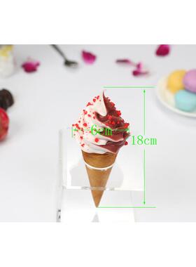 仿双真色蛋筒冰激淋道甜品模型连BQL123锁冷饮店示橱窗展具