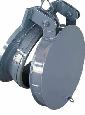 玻璃拍门厂家管道铸铁程圆拍门浮箱式钢制水302利工不锈门钢钢拍