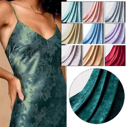 1/2/3M Imitation Silk Fabric Floral Jacquard Satin Brocade