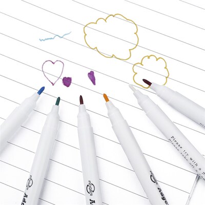 1/6pcs Disappearing Erasable Ink Fabric Marker Pen Cross Sti