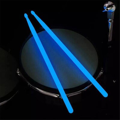 1 Pair 5A Luminous Drum  Nylon Fluorescent Drumsticks Glow i