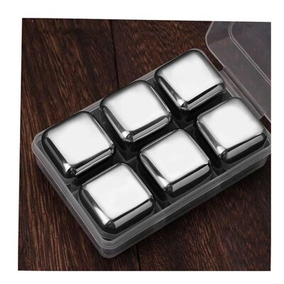 Stainless Steel Ice Cubes, Reusable Chilling Stones